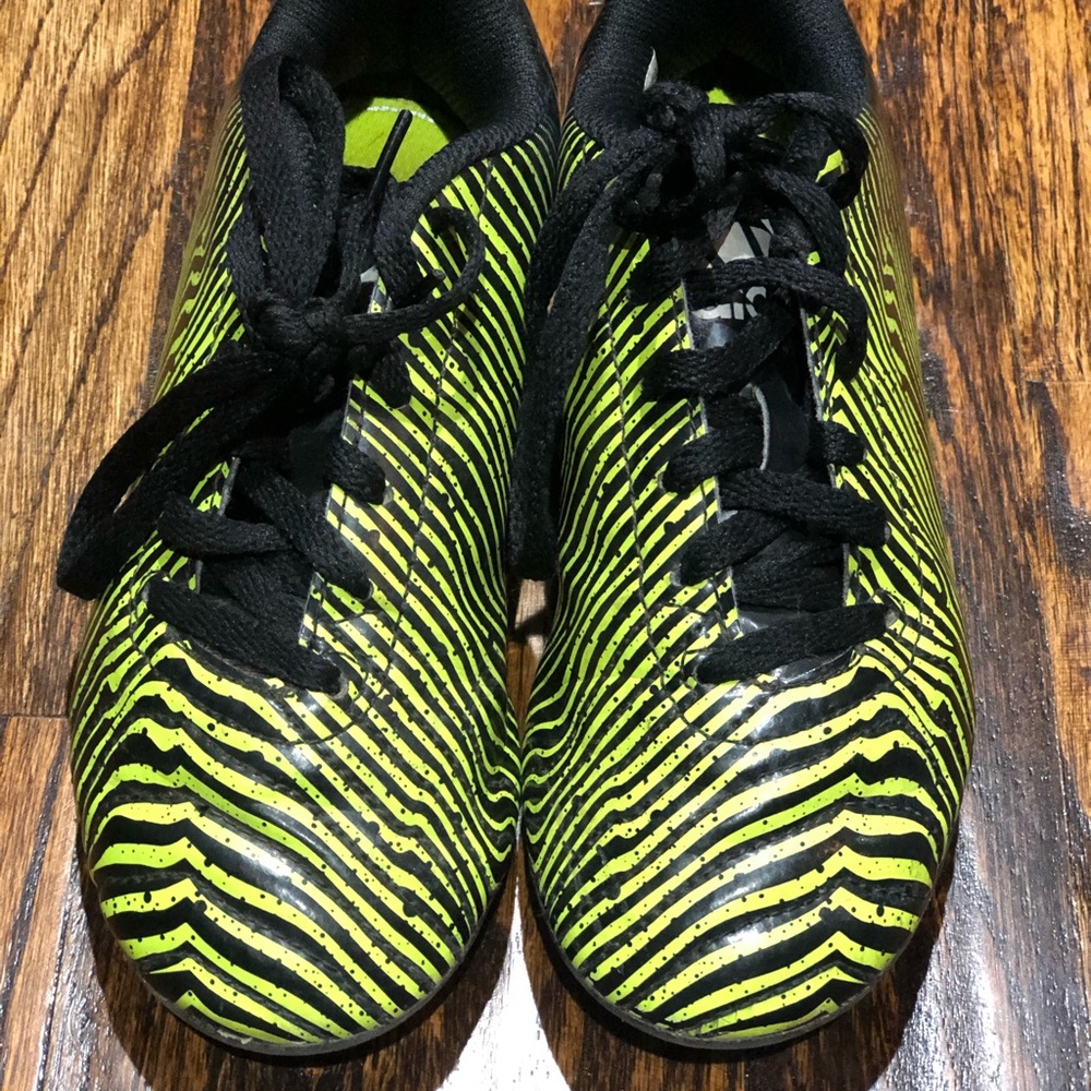 Adidas Green and Black Soccer Cleats